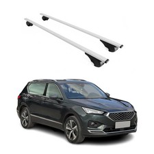 Dachträger Grundtäger für Seat Tarraco 2018-2024 75kg Metall Silber 2 tlg