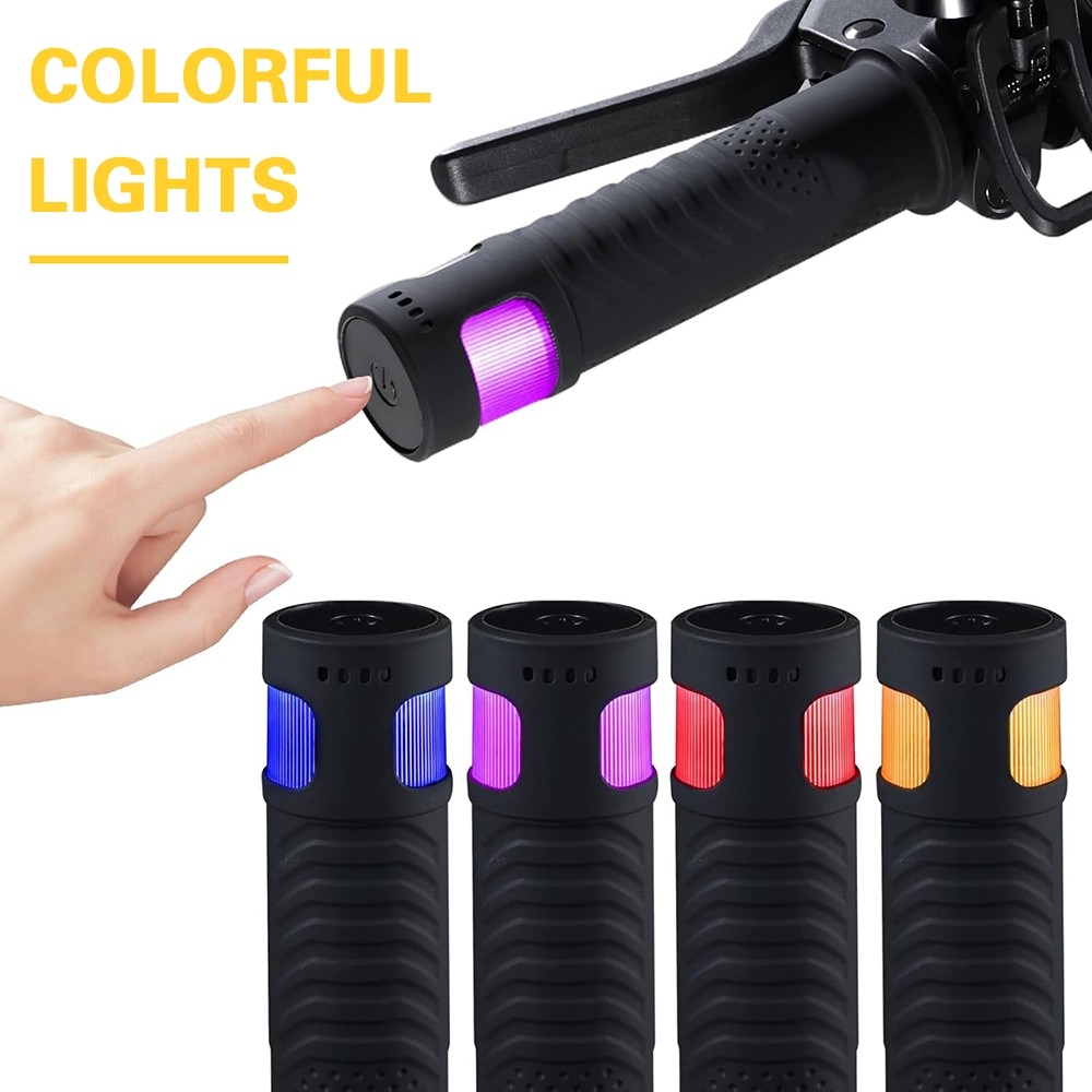 Bicycle Handle Bar Grips LED Colorful Rechargeable For MTB M