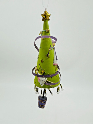 Krinkles Gisela Graham Limited Christmas Tree with Angels Ornament