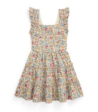 Polo Ralph Lauren Little Big Kid Girls Floral Print Jersey Dress Multi Color 6