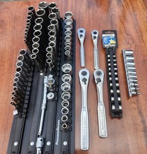 Craftsman Socket Lot 90 14 38 Drive 4 Ratchets 6 12 Pt Metric Sae Usa