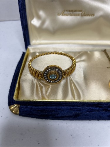 Vintage bracelet And Necklace Pendant Child American Queen By Pitman And Keeler - Picture 5 of 23
