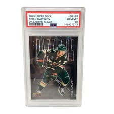 2025 Kirill Kaprizov Upper Deck Dazzlers-Black #DZ-37 GEM MT 10 PSA Hockey Card
