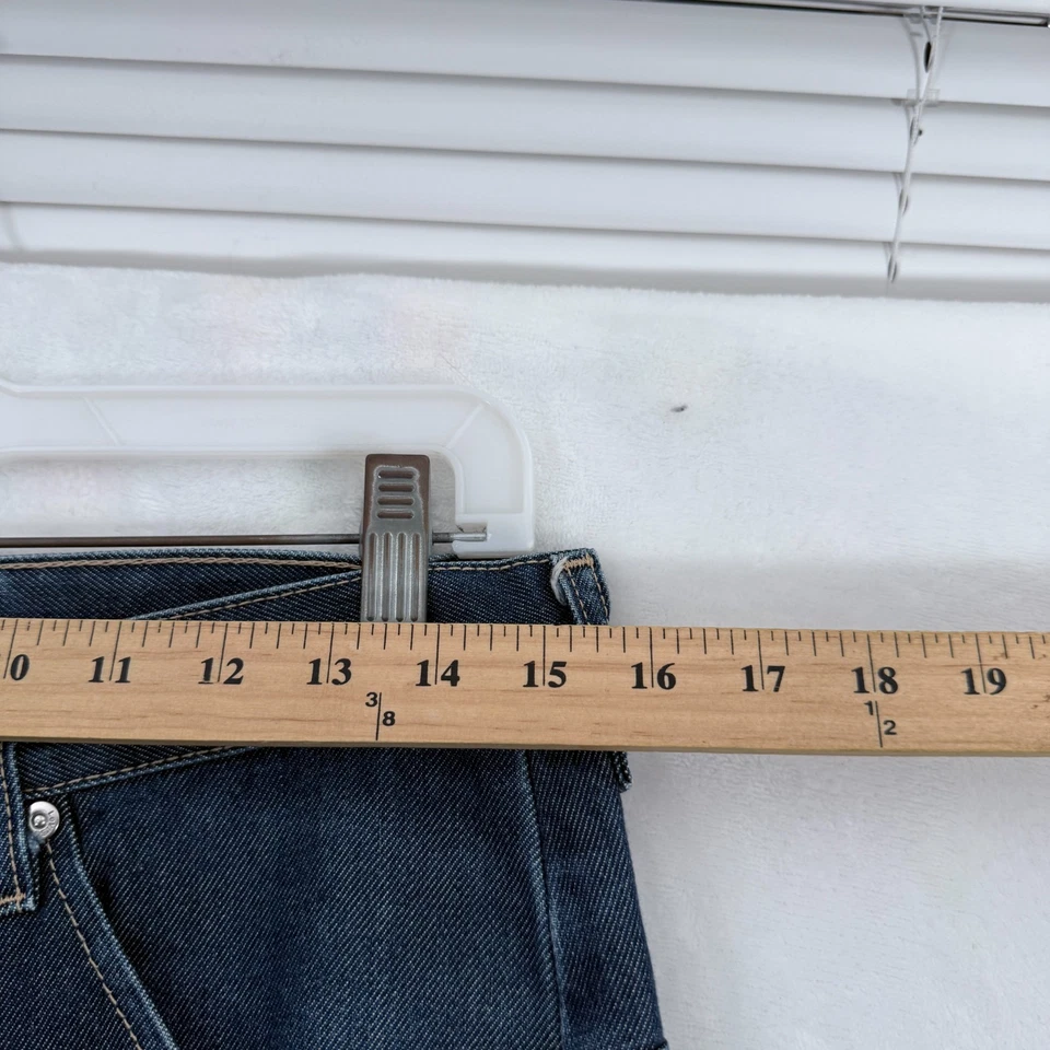 Pantalones de mezclilla Levis Engineered para hombre 30x31 azul costura retorcida bigote botón mosca Foto 3 de 4