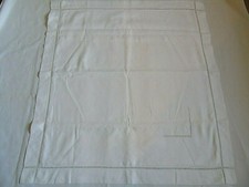 French vintage white cotton linen euro sham pillow case