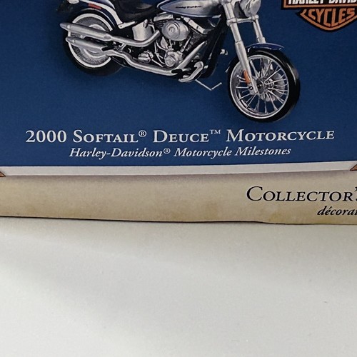Hallmark Keepsake Harley Davidson Ornament 2000 Softail Deuce Motorcycle ‘05 NIB - Picture 7 of 8