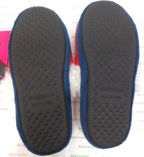 NFL Women's Colorblock Script Big Logo Fur Slippers House Shoes by FoCo F8 - Picture 19 of 25