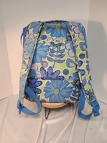Vera Bradley Campus Tech Backpack Doodle Daisy Pattern In Great Condition - Picture 7 of 17