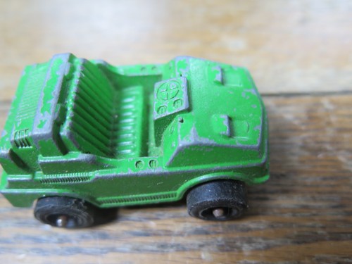 RESTORER Vintage Diecast Toy 1969 TOOTSIETOY GREEN JEEP W/Trailer hitch. - Picture 7 of 13