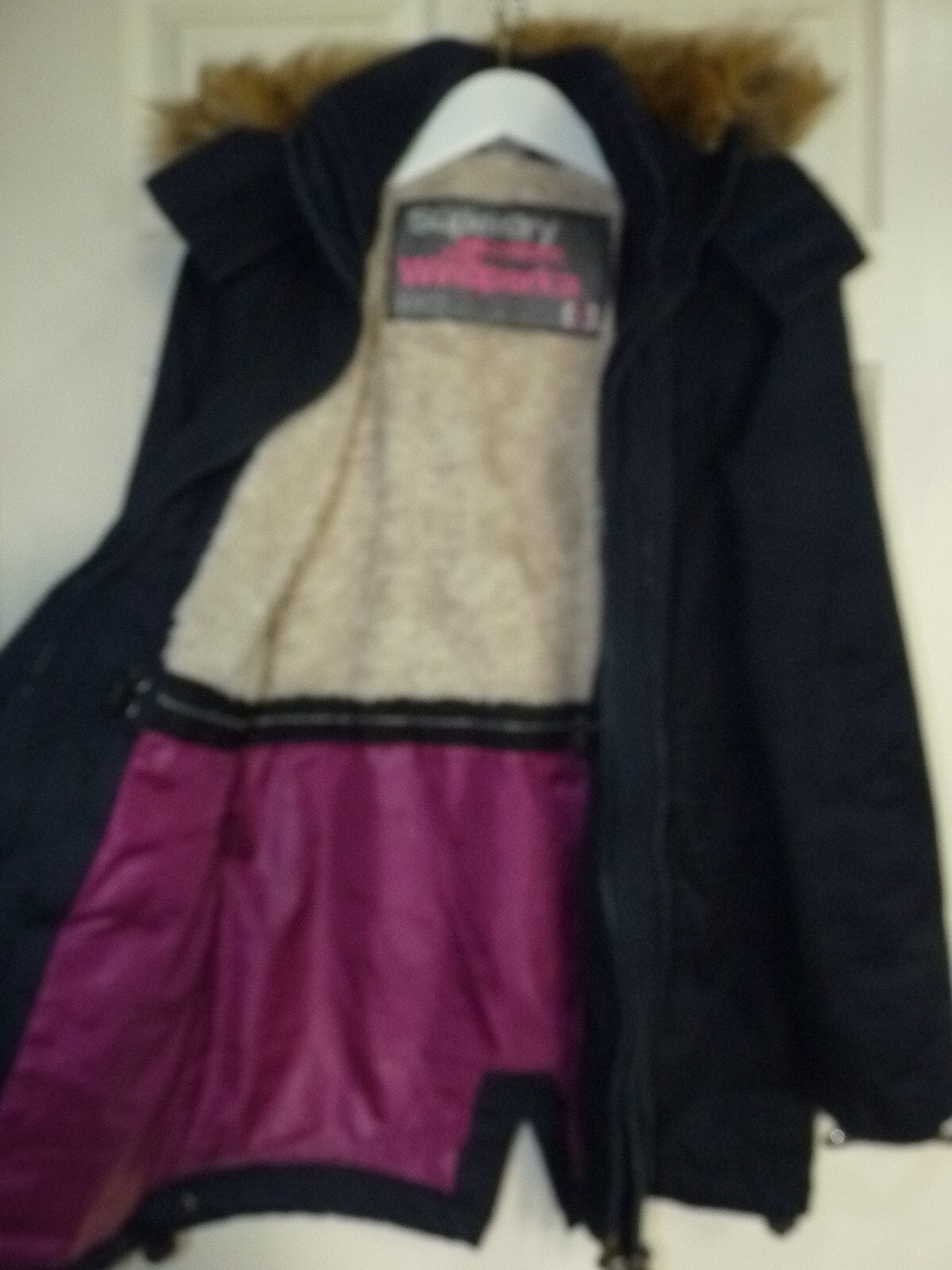 Superdry Parka Microfibre The Windparka Womans size M  jacket coat image 7