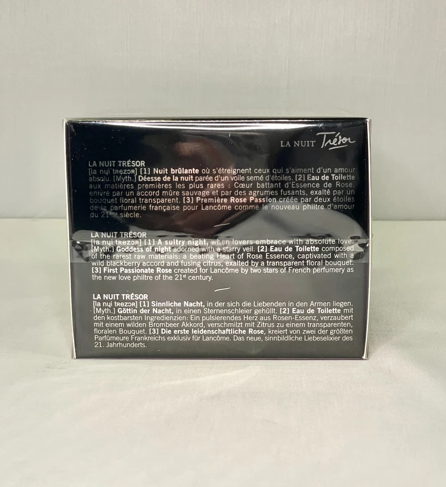 LA NUIT Tresor LANCOME L'Eau de Toilette Mujer 3.4 fl oz Nuevo en Caja Sellada Foto 3 de 3