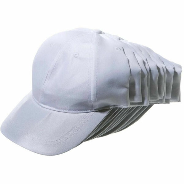 Plain White Baseball Cap Low Crown Hat for sale online eBay