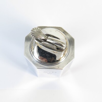 EVANS Tiffany 卓上オイルライター アンティーク Tiffany & Co x Evans USA Table Lighter in Sterling Silver and