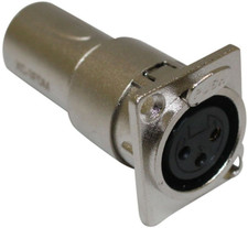 ProX XC-3FDM XLR Female To Male Adapter For Panel Mount