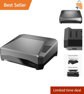 Premium Argon ONE M.2 Aluminum Enclosure for Raspberry Pi 4 with Integrated Fan