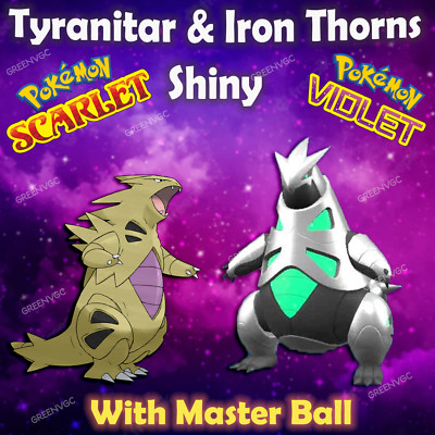 Shiny Tyranitar & Iron Thorns 6iv Battle Ready | Pokemon Scarlet and Violet