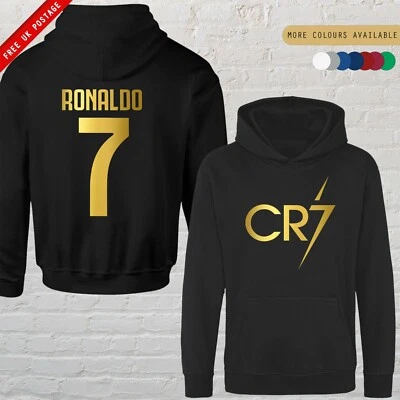 FLUX CR Hoodie / T Shirt Kids Football Inspired Ronaldo Jersey Jumper Merch Gift