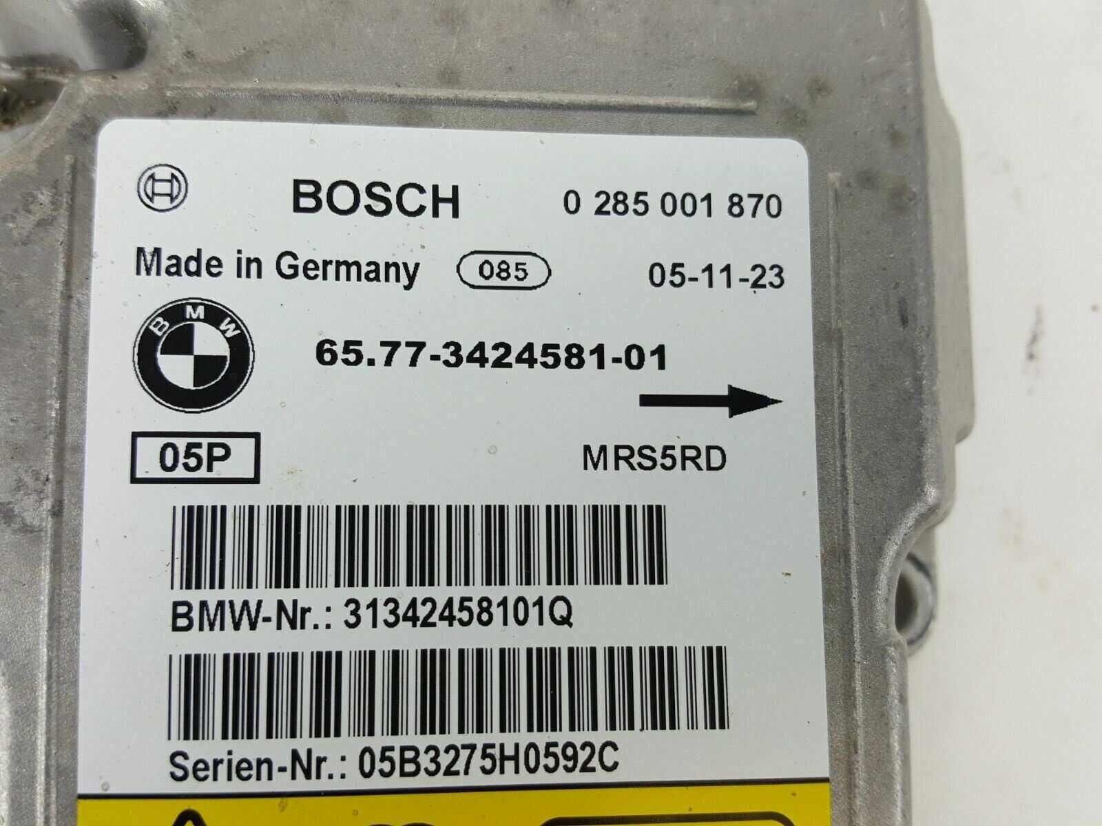 BMW X3 SRS Air Bag Module 3424581 for sale online | eBay