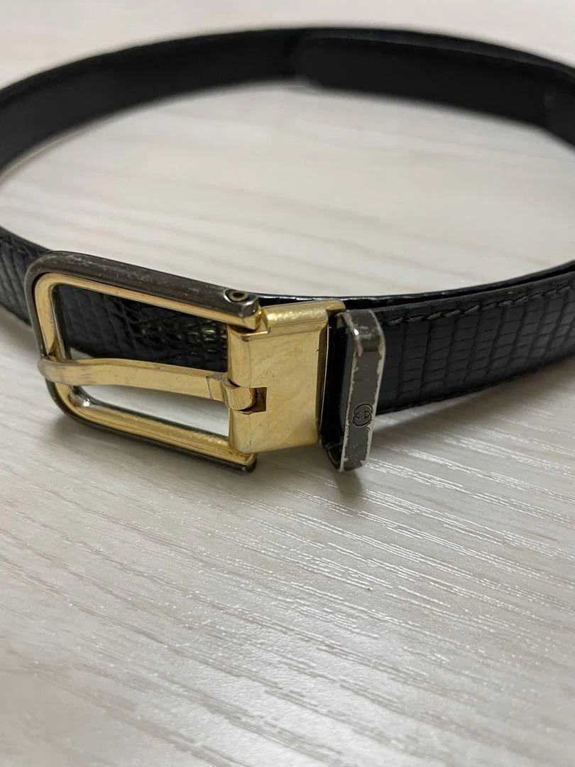 Ceinture GUCCI noire femme du Japon i7263