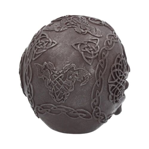 KELTISCHER EISENSCHÄDEL 12cm GOTISCHE FIGUR ORNAMENT NEMESIS JETZT BRANDNEU IM BOX - Bild 5 von 6