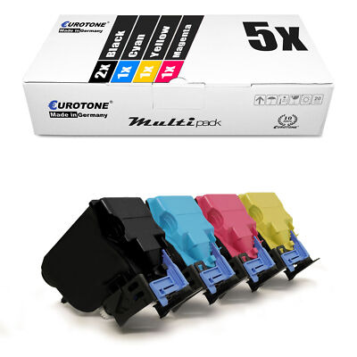 5x Toner für Konica Minolta Bizhub C 25, TNP27 CMYK