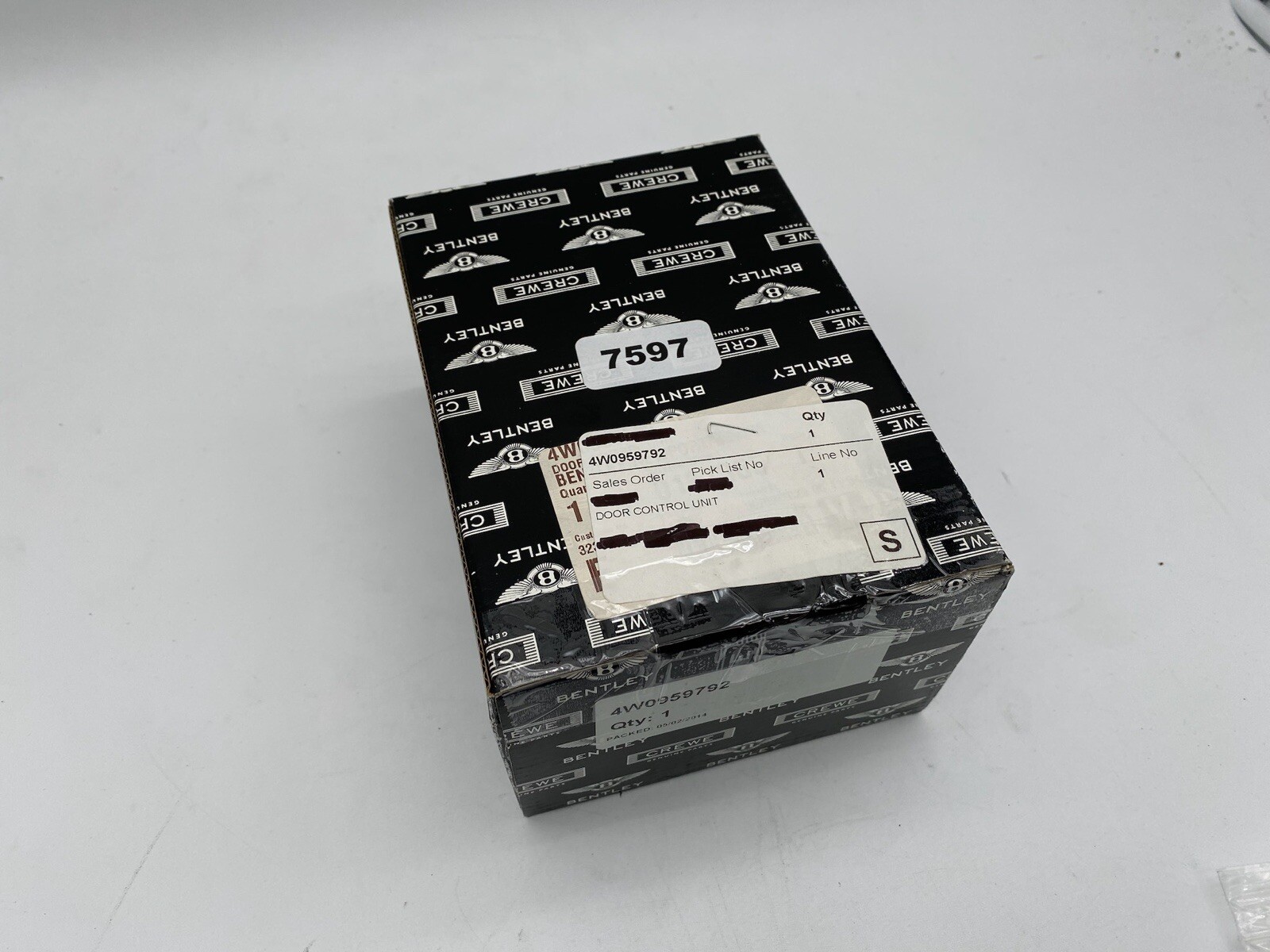 2013-2018 BENTLEY FLYING SPUR FRONT RH DOOR CONTROL MODULE COMPUTER 4W0 959 792