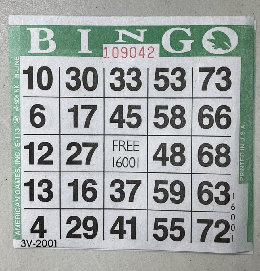 600 cartões de bingo PAPEL quadrados 1 em folhas individuais 6 cores sortidas - Imagem 3 de 4