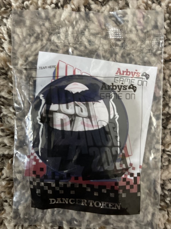 Arby's Game On 2021 Just Dance "Dancer Token" Purple Collectors Item Wow Visit!!