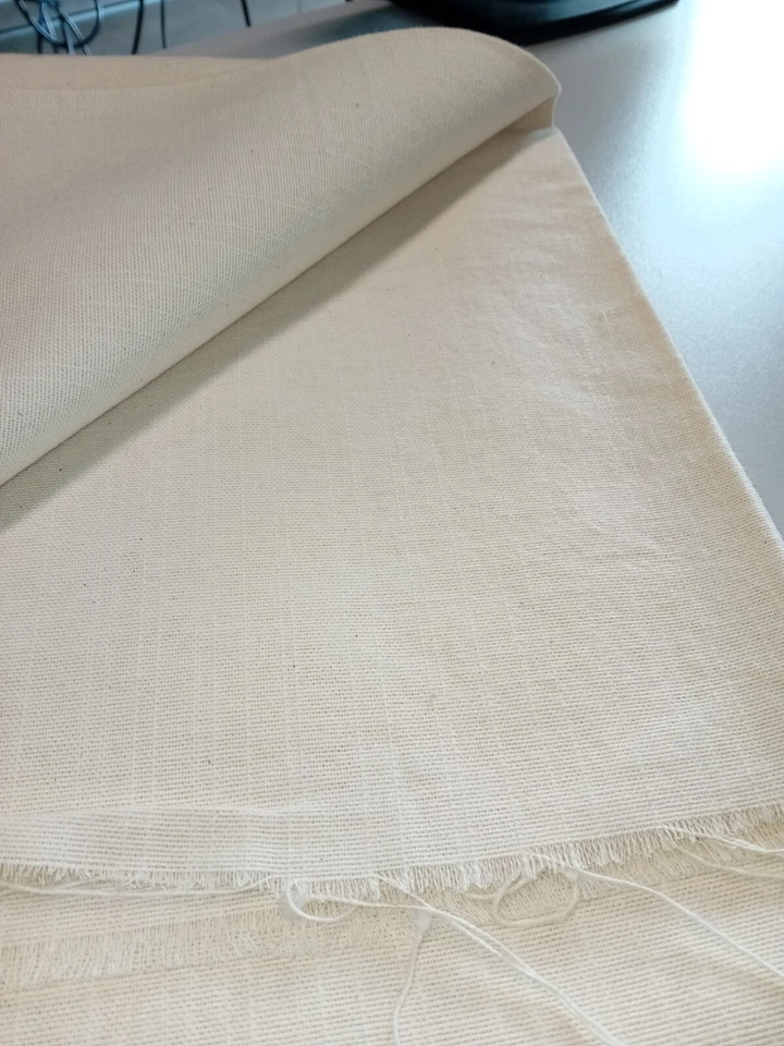 Vintage Segeltuch Natur Baumwollstoff, dick fest, stark belastbar, unbehandelt - Bild 2 von 4