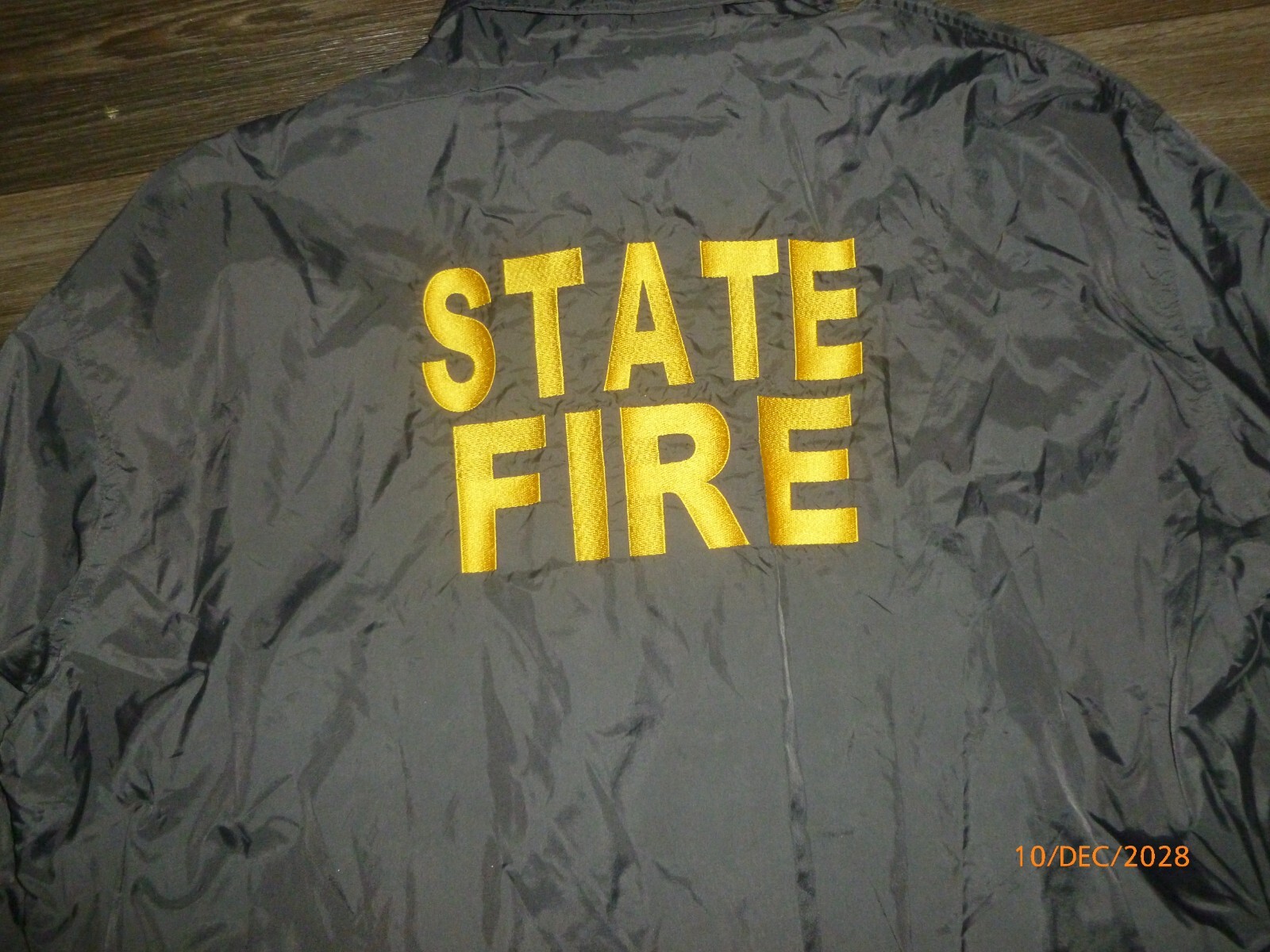 Vintage State Fire Department Bomber Jacket Coat Marshall Size XL eBay