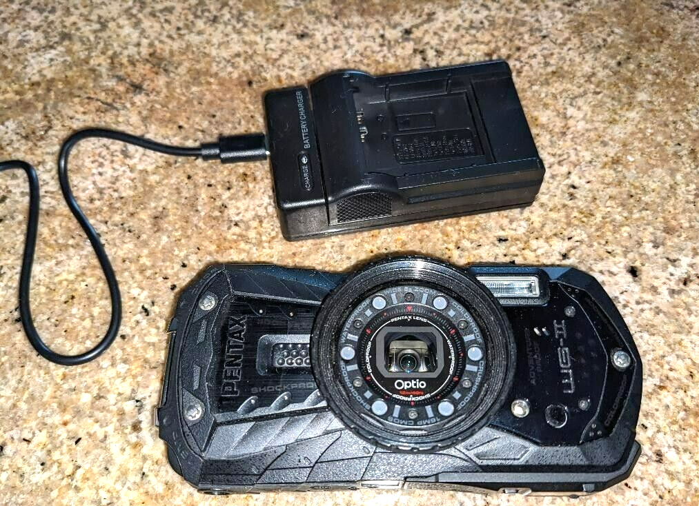 Appareil Photo Compact Pentax Optio WG-2 - Étanche 12m, 16MP, Zoom 5x - Occasion