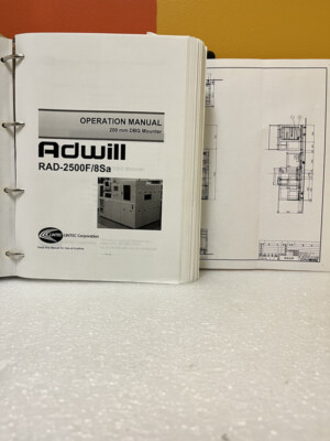 Lintec Adwill RAD-2500F/8Sa Operation Manual