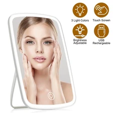 Lighted Makeup Mirror Vanity Desk Mirror Brightness Adjustable Mirror 5.9x8.6in