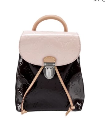 LOUIS VUITTON Monogram Vernis Backpack Pink / Plum Rare