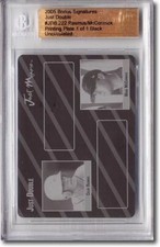 COLBY RASMUS * Mark McCormick * Rookie Printing Press Plate BGS 1/1