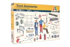 Italeri 720 1/24 Scale Model Kit Truck Accessories, Decal, Figures Parts 0720