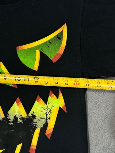 Halloween Pumpkin Vtg Y2K Fruit Of The Loom 3D Horror Scary Bat T Shirt -S - Picture 7 of 11