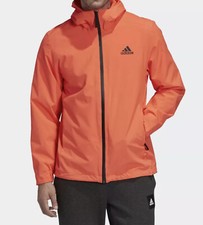 Adidas BSC 3-Stripes RAIN.RDY Jacket Solar Red Size Small FI0572