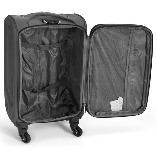 Suitcase Set w/ Wheels Cabin Bag Holiday Luggage Telescopic Expanding | 2-Pieces - Picture 20 of 69