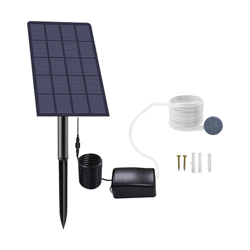 Solar Air Pump Oxygenator Oxygen Aerator For Garden Fish Tank Pond Aquarium S1M1 - Picture 1 of 11