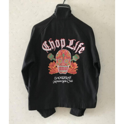 Motorrad CLUB ジャケット SAMURAI Motorcycle Club Back Skull
