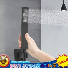 Brass Shower Head Hand-Held Shower Wand Handheld Shower Head Matte Black