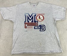 Vintage 90s St Louis Cardinals Baseball Single Stitch T Shirt 1993 Mens XL Flaws