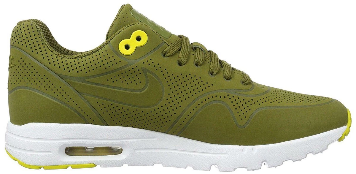 Womens NIKE AIR MAX 1 ULTRA MOIRE Olive Trainers 704995 303 UK 4