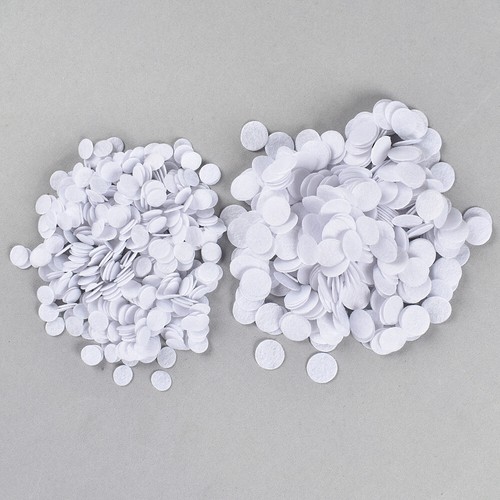 1000PCS Non Woven Felt Fabric 1cm/2cm Round Patches for Plush Toys Dolls Sewing - Picture 3 of 13
