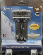 Keeney Open Grid Bathroom Sink Drain without Overflow Bronze K820-74BRZ