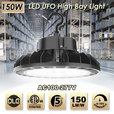 150Watt UFO LED High Bay Light 22,500lm Commercial Warehouse Shop Lamp Dimmable