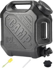 Tanque de agua portatil 32 galones sin BPA con grifo camping emergencia verde
