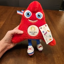 Paris 2024 Summer Olympics/Olympic Phryge Mascot Plush/Offical Licensed 10”