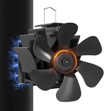 Wood Stove Fan with Magnet Fireplace Fan for Wood Burning Stoves, Heat Powere...